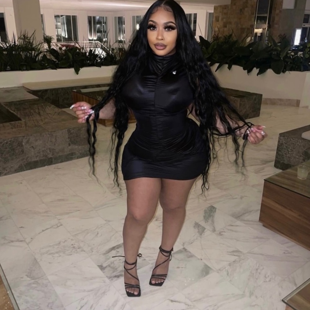 Off White Black mini dress